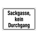 Sackgasse, kein Durchgang