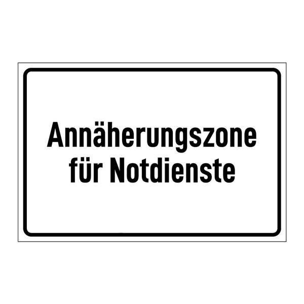 Annäherungszone für Notdienste