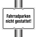 Fahrradparken nicht gestattet!