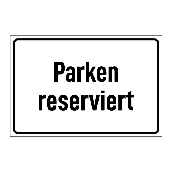 Parken reserviert