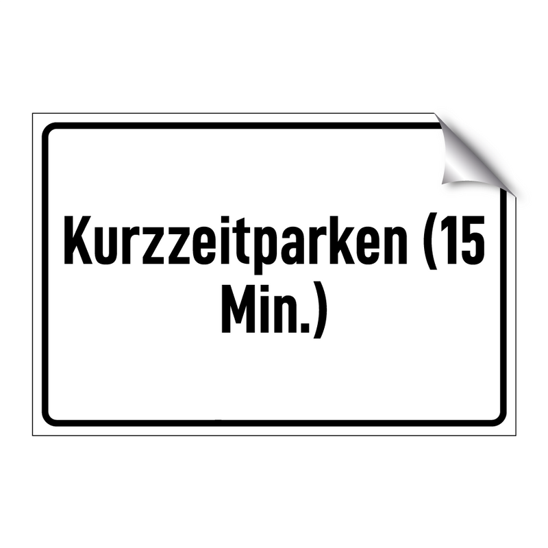 Kurzzeitparken (15 Min.)