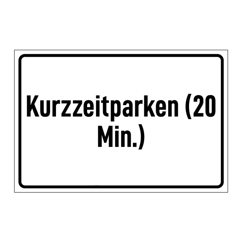 Kurzzeitparken (20 Min.)