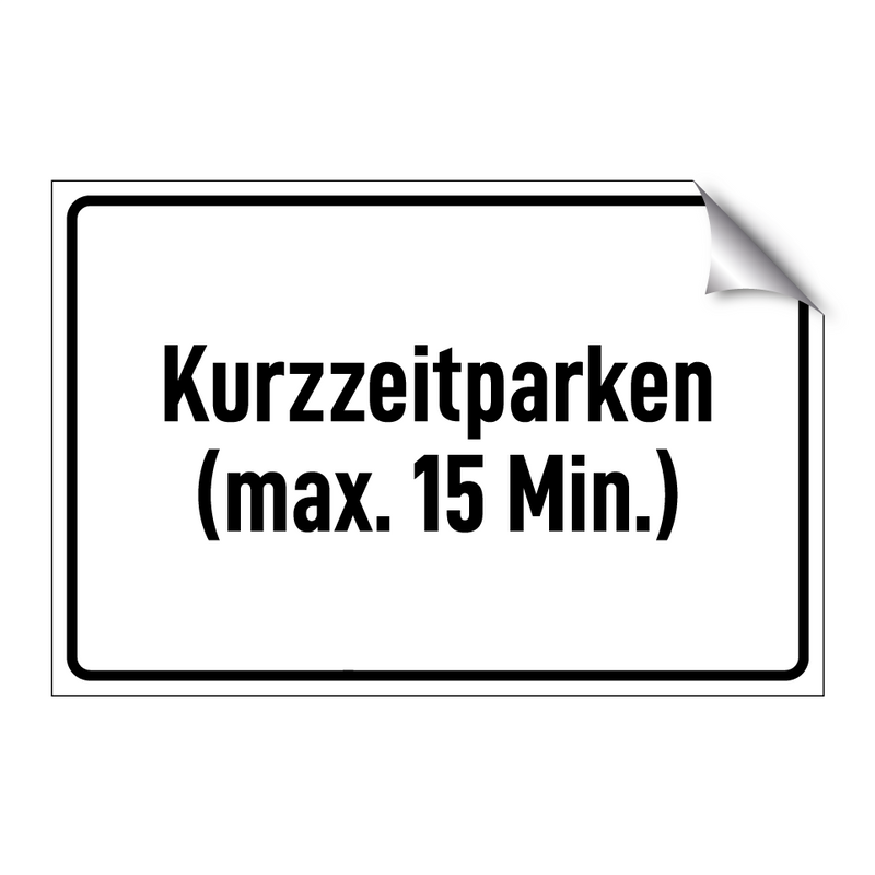 Kurzzeitparken (max. 15 Min.)