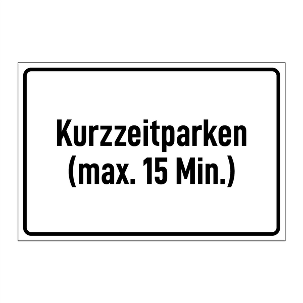 Kurzzeitparken (max. 15 Min.)