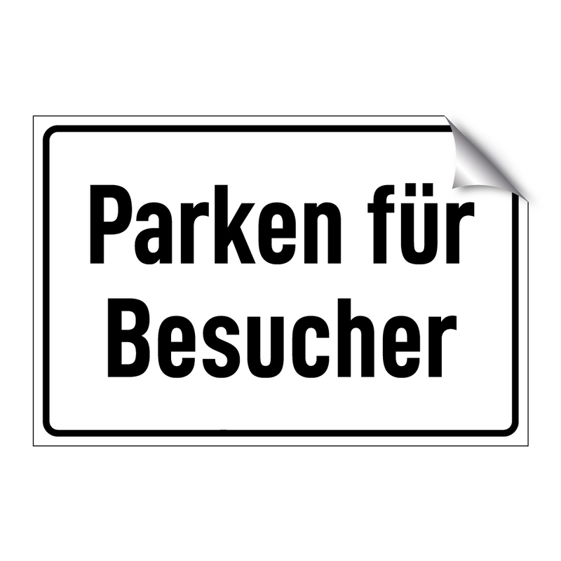 Parken für Besucher