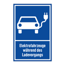 Elektrofahrzeuge während des Ladevorgangs
