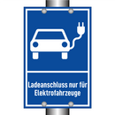 Ladeanschluss nur für Elektrofahrzeuge