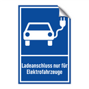 Ladeanschluss nur für Elektrofahrzeuge