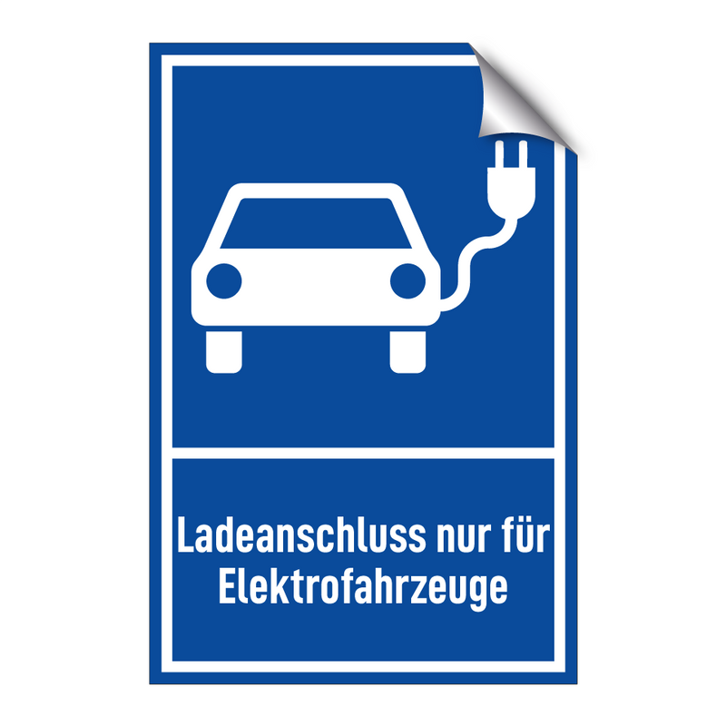 Ladeanschluss nur für Elektrofahrzeuge