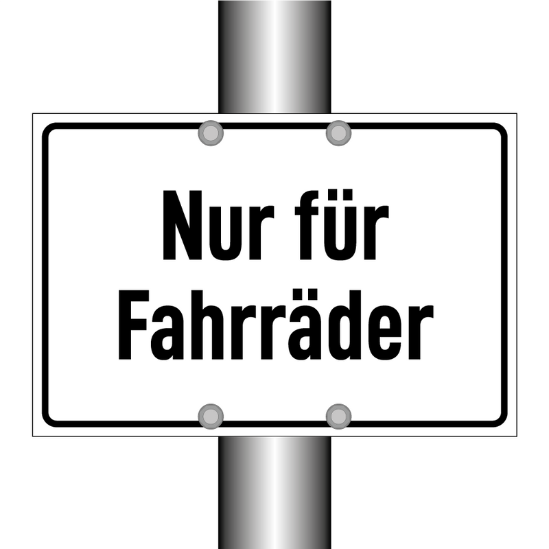 Nur für Fahrräder