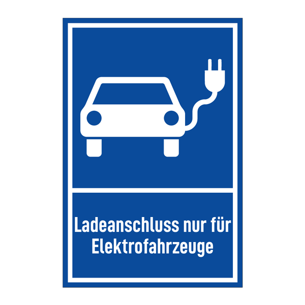 Ladeanschluss nur für Elektrofahrzeuge