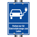 Parken nur für Elektrofahrzeuge zum Laden