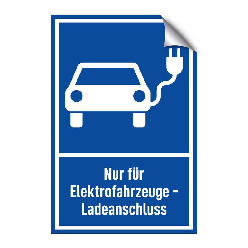 Nur für Elektrofahrzeuge - Ladeanschluss