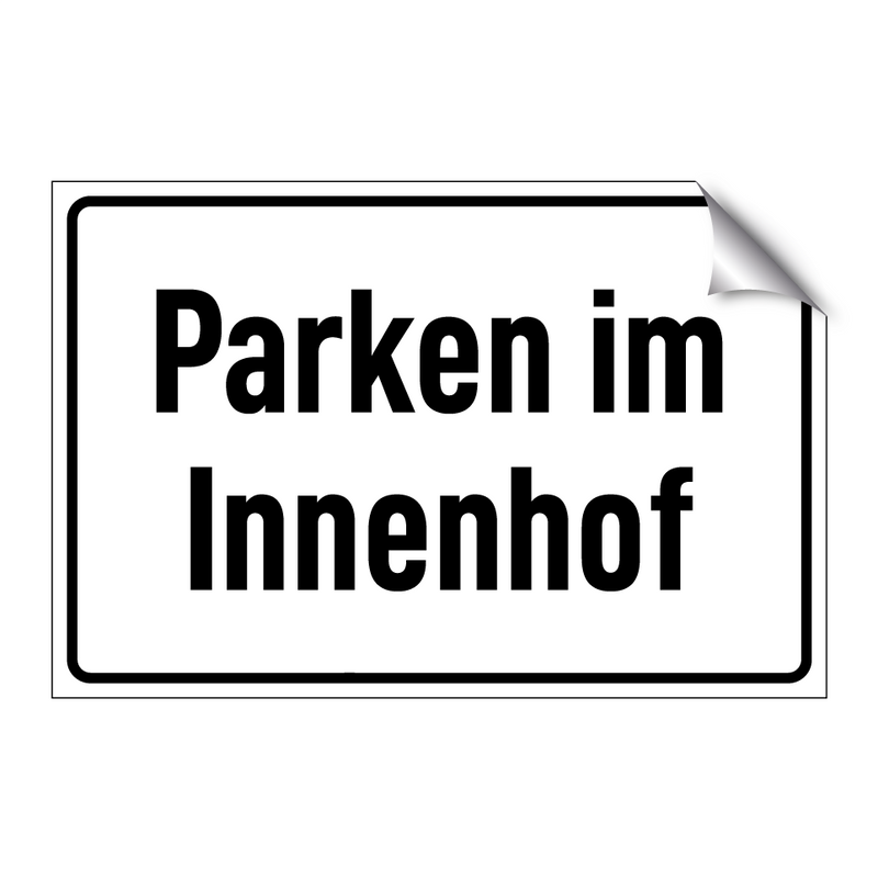 Parken im Innenhof