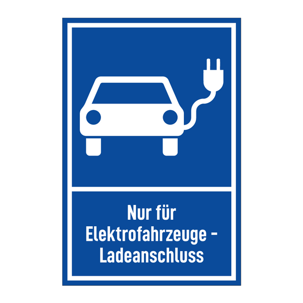 Nur für Elektrofahrzeuge - Ladeanschluss