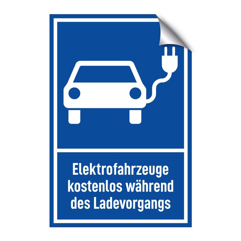 Elektrofahrzeuge kostenlos während des Ladevorgangs