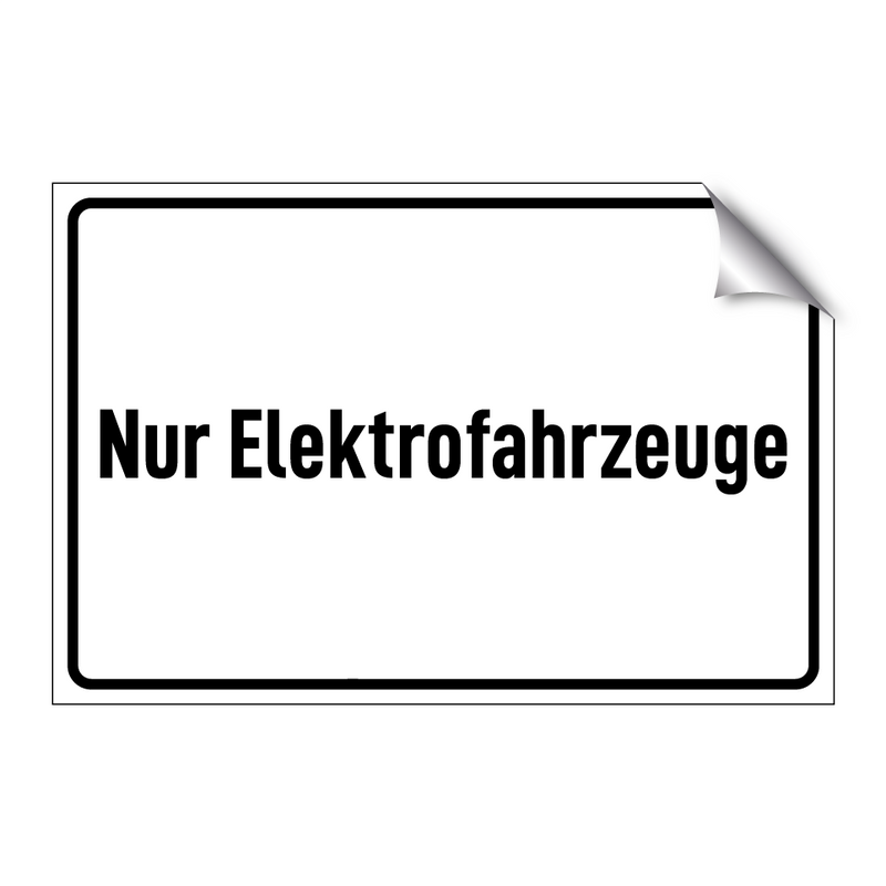Nur Elektrofahrzeuge