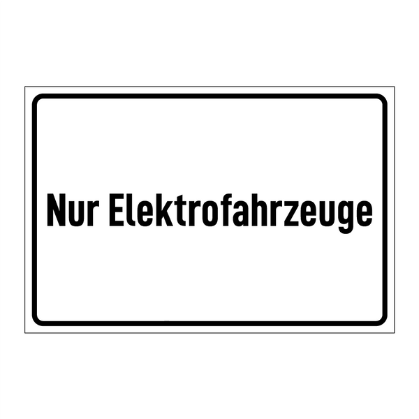 Nur Elektrofahrzeuge