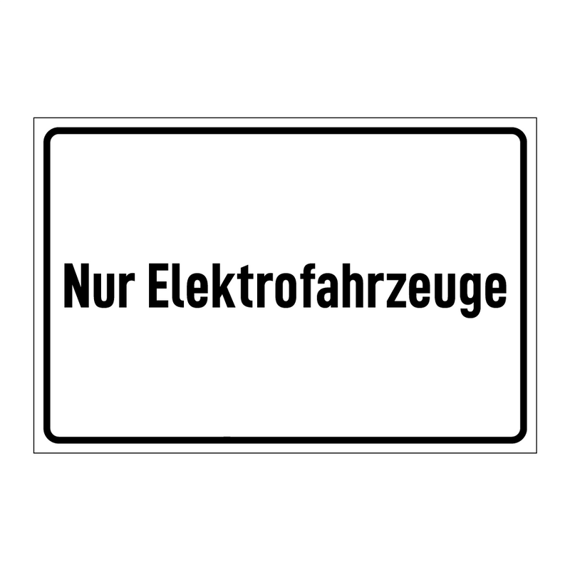 Nur Elektrofahrzeuge