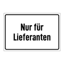 Nur für Lieferanten