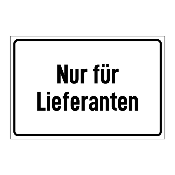 Nur für Lieferanten
