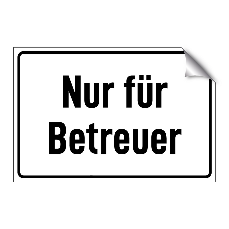 Nur für Betreuer