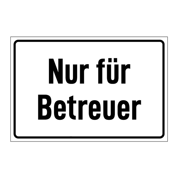 Nur für Betreuer
