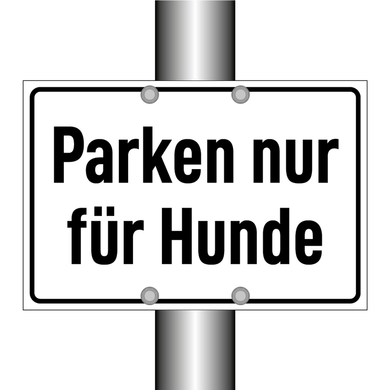 Parken nur für Hunde