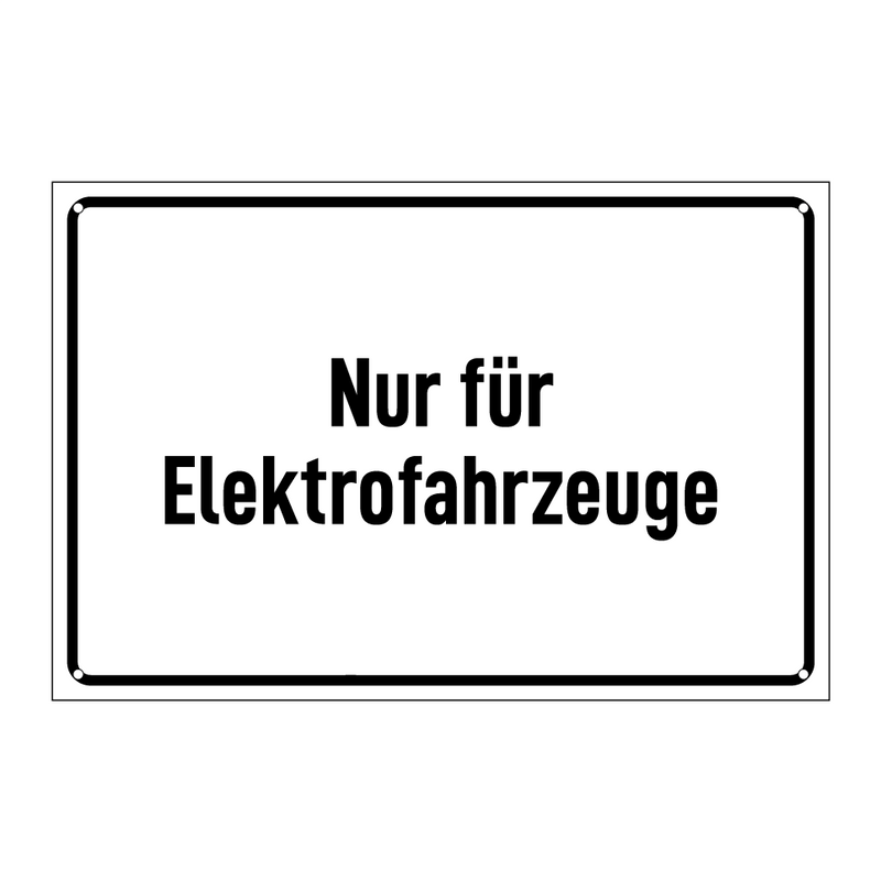 Nur für Elektrofahrzeuge