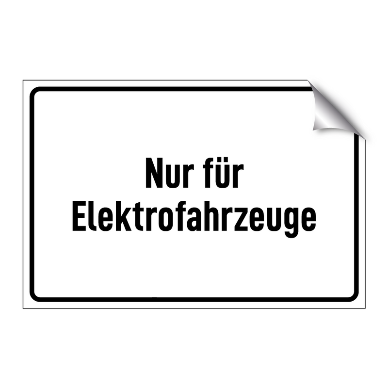Nur für Elektrofahrzeuge
