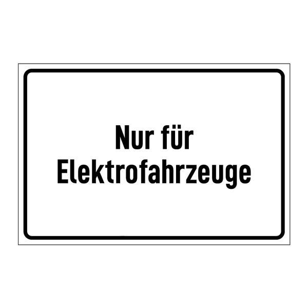 Nur für Elektrofahrzeuge