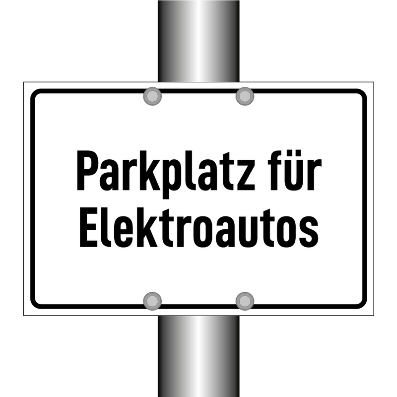 Parkplatz für Elektroautos