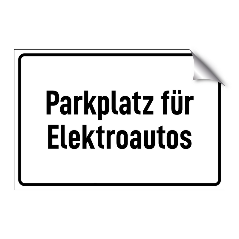 Parkplatz für Elektroautos