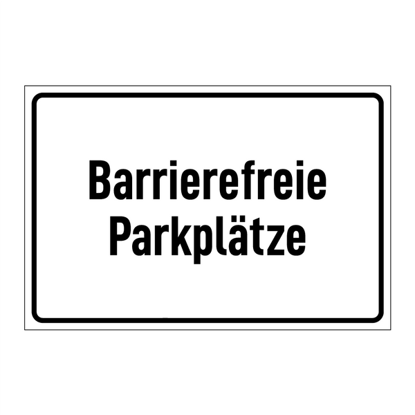 Barrierefreie Parkplätze
