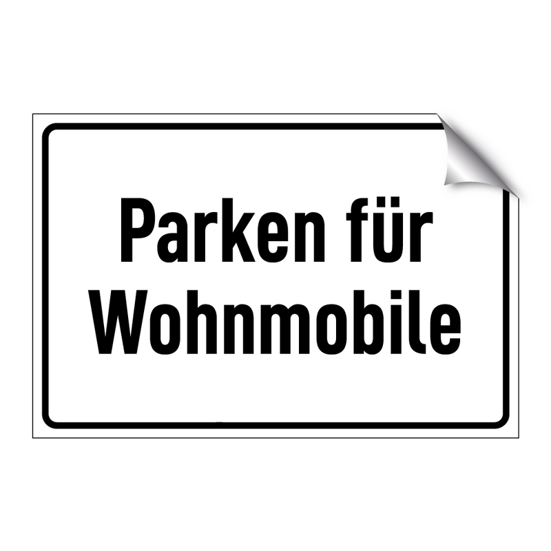 Parken für Wohnmobile