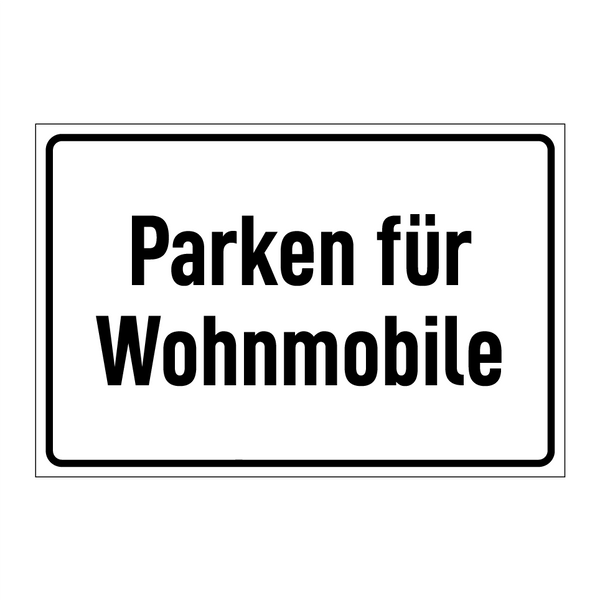 Parken für Wohnmobile