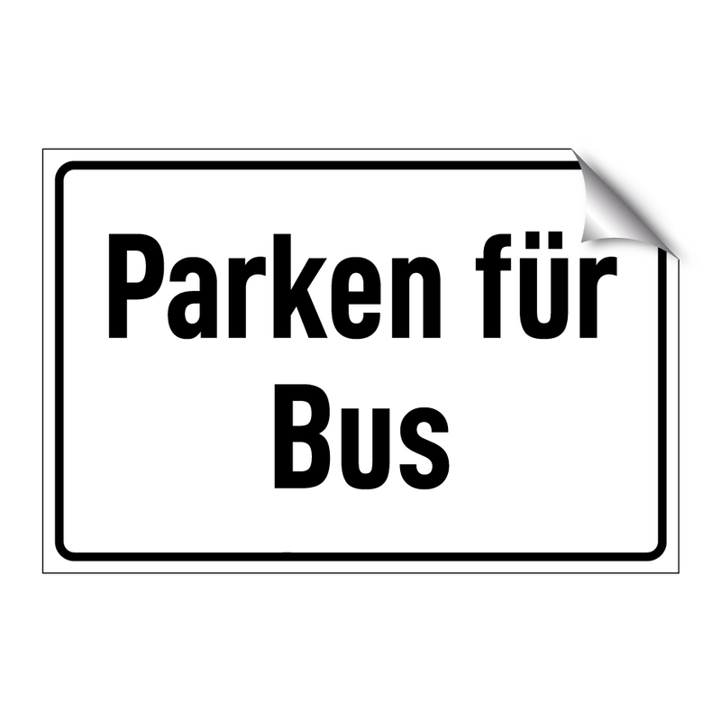Parken für Bus