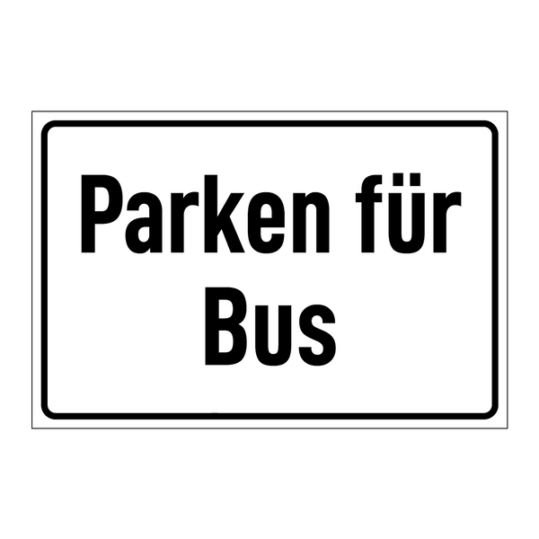 Parken für Bus
