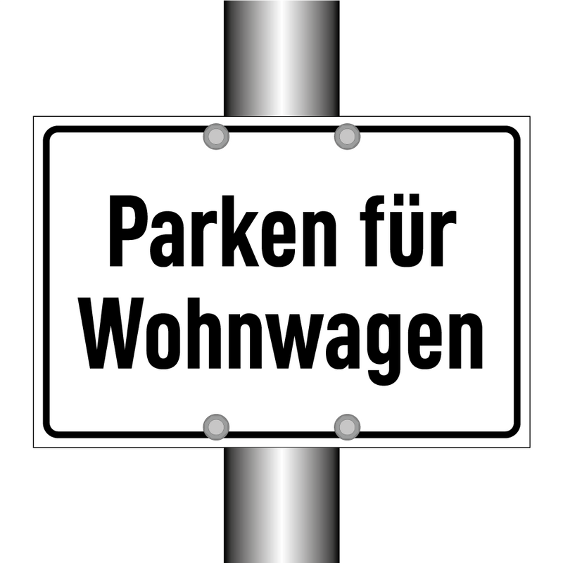 Parken für Wohnwagen