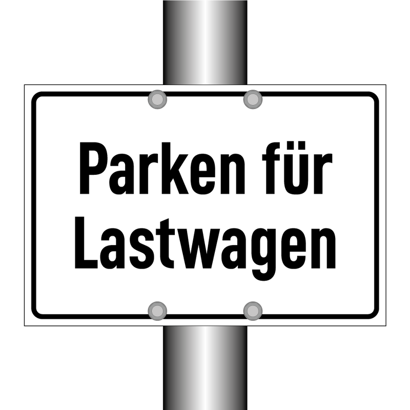 Parken für Lastwagen