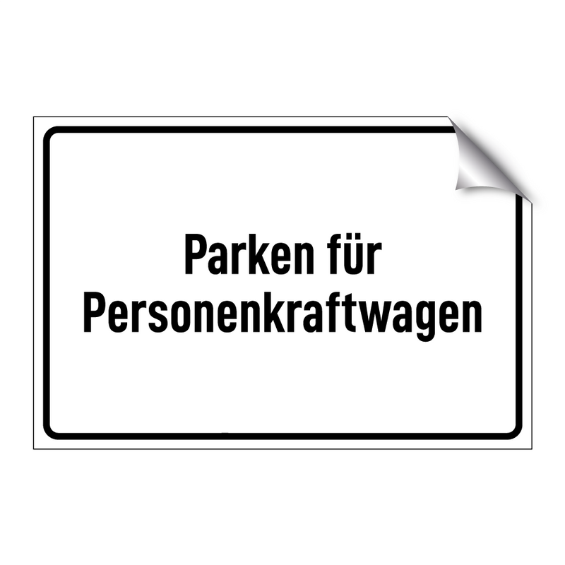 Parken für Personenkraftwagen