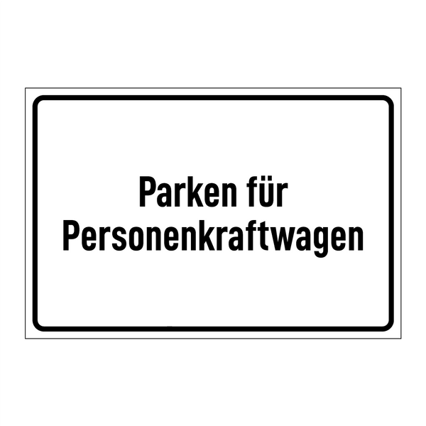 Parken für Personenkraftwagen