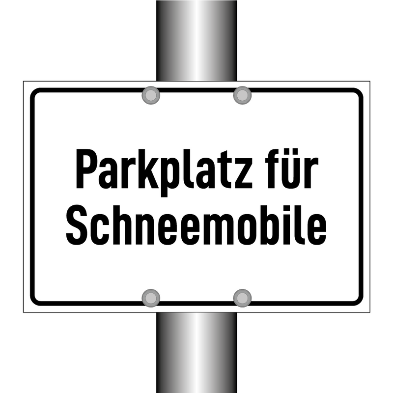 Parkplatz für Schneemobile