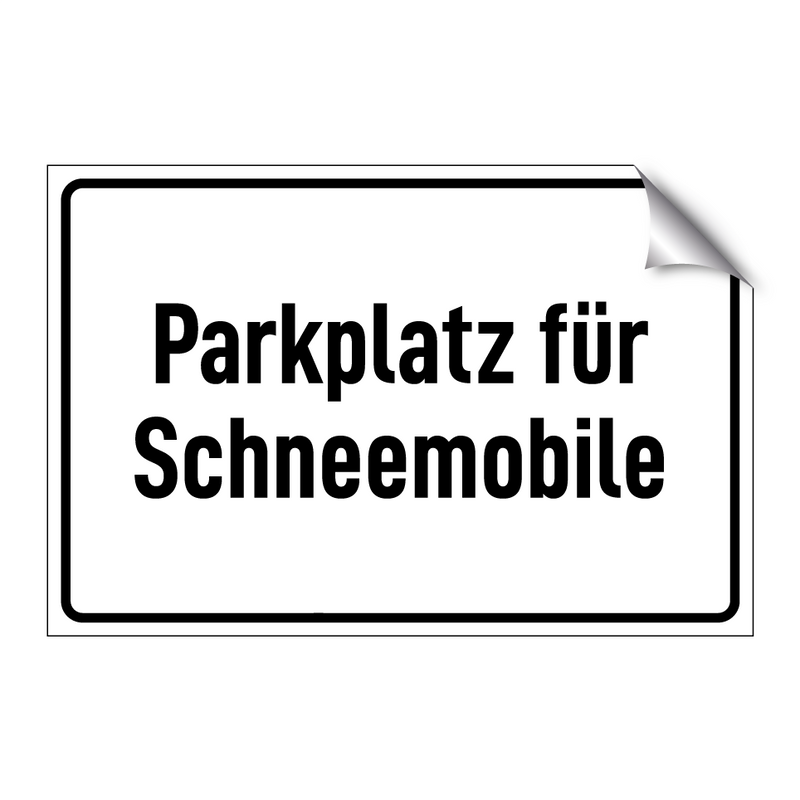 Parkplatz für Schneemobile