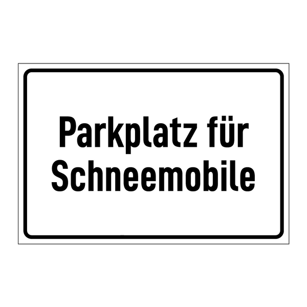 Parkplatz für Schneemobile