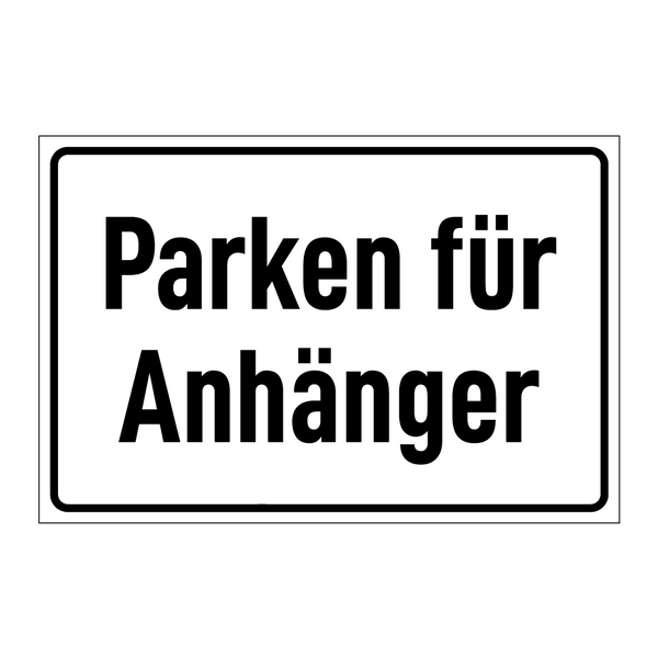 Parken für Anhänger
