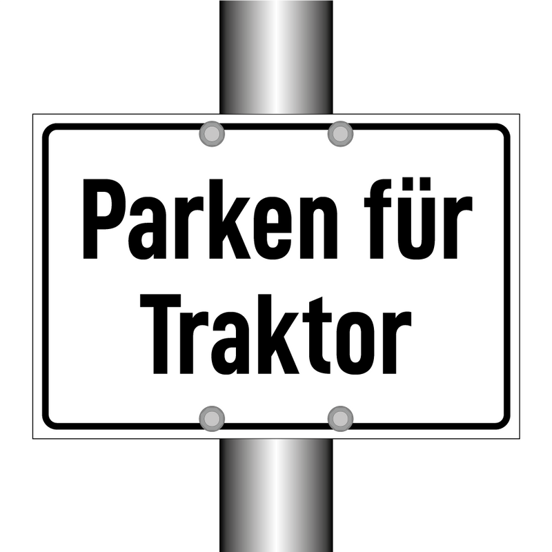 Parken für Traktor