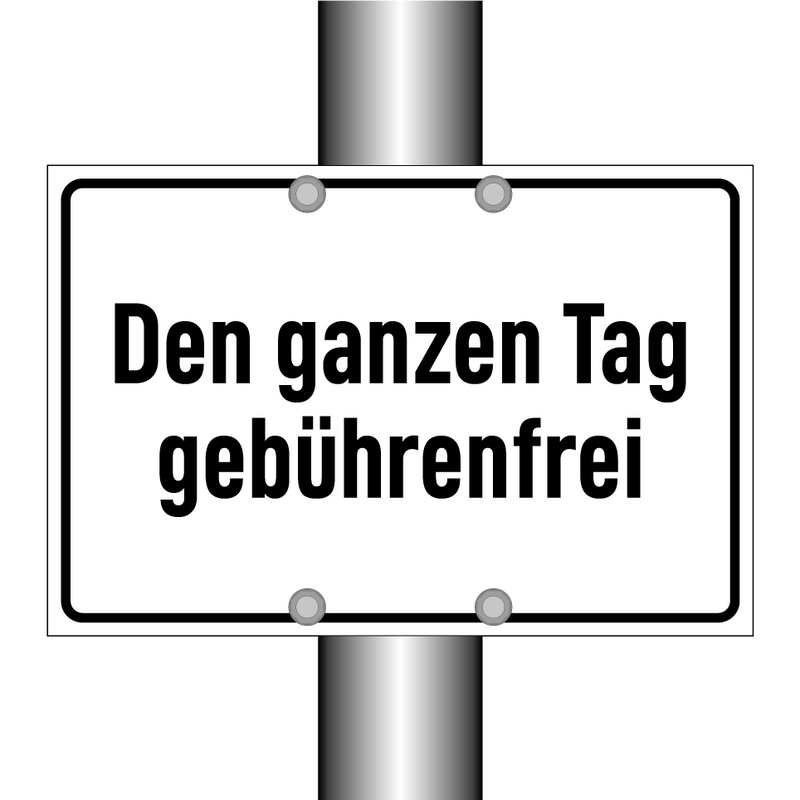 Den ganzen Tag gebührenfrei