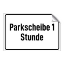 Parkscheibe 1 Stunde