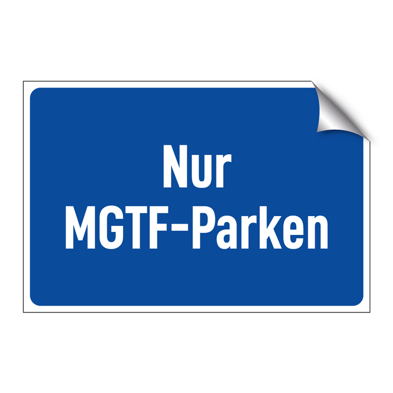 Nur MGTF-Parken